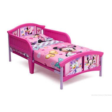 Disney minnie mouse kids upholstered chair with sculpted plastic online frame by delta children